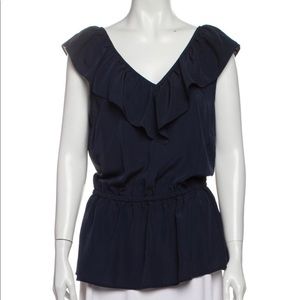 Michael Kors Double V-neck Sleeveless Blouse
